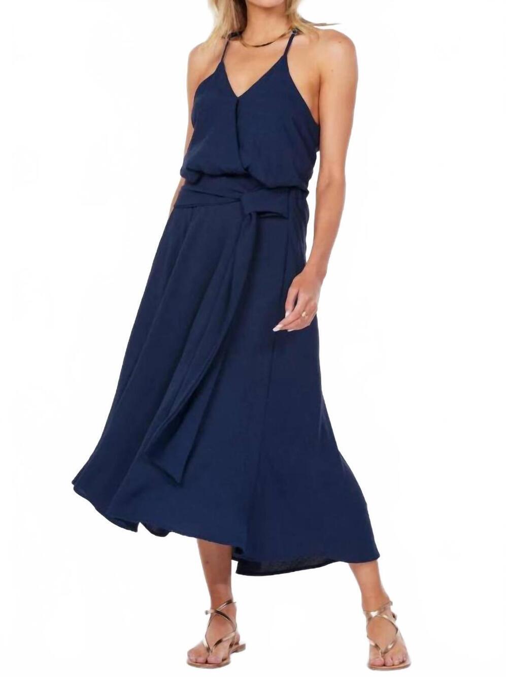 NEW BISHOP + YOUNG free spirit midi skirt in navy